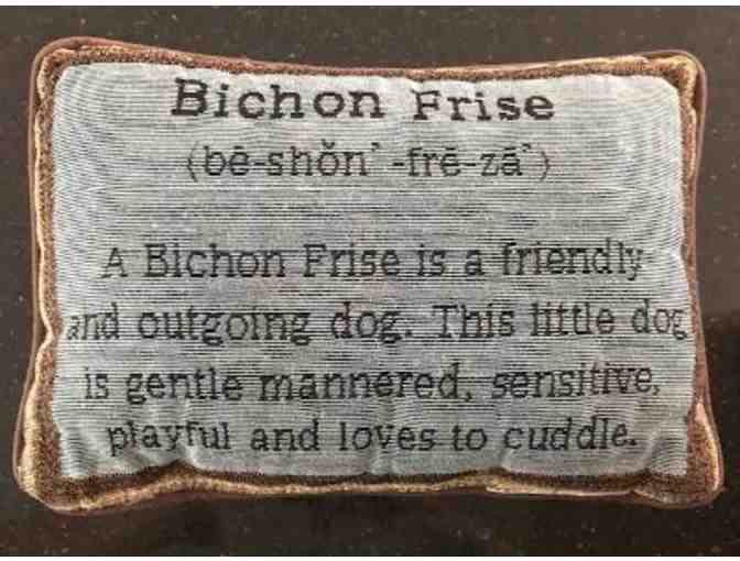 Decorative Bichon pillow