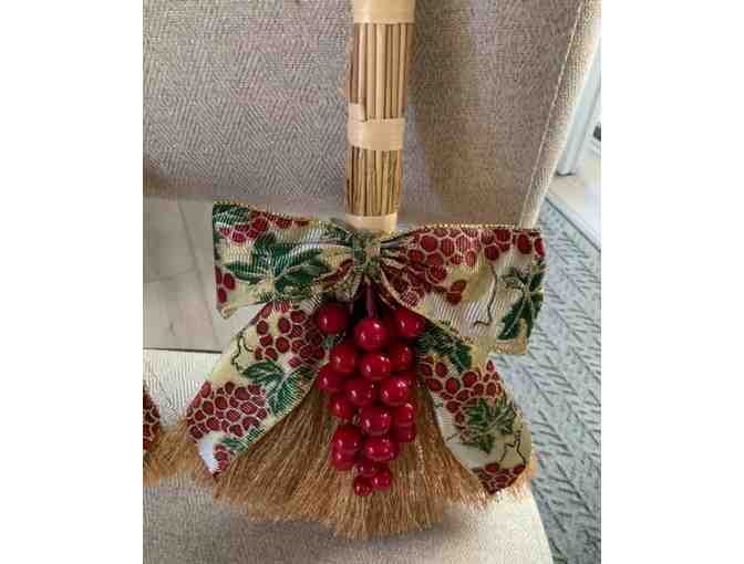 Christmas brooms - Set of two