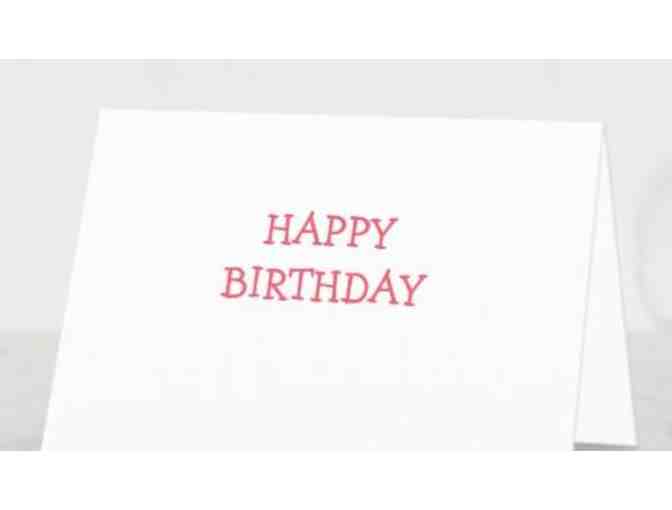 Bichon Balloons Birthday Card