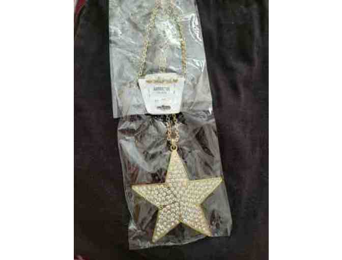 Large Gold Star Necklace