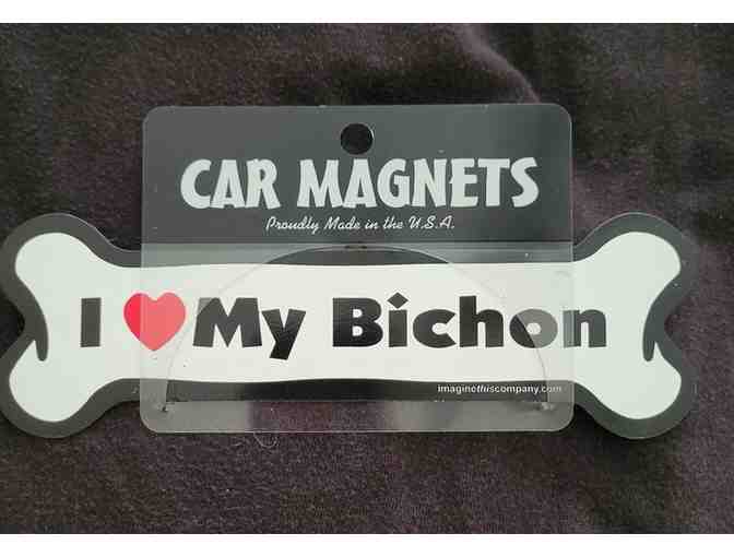 Bichon car magnet