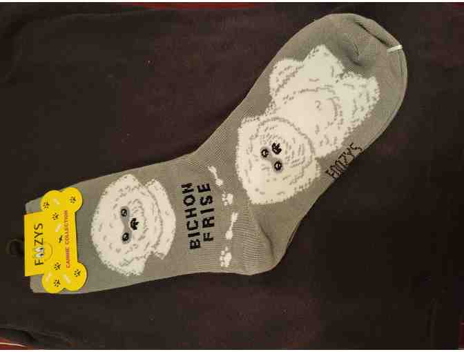 Gray Bichon Socks