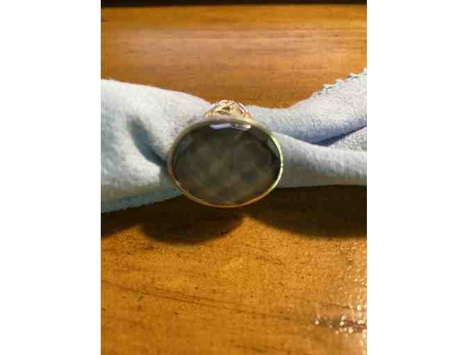 Grey Stone Sterling Silver ring