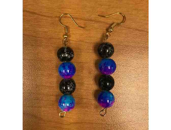 Handmade Glass Bead Earrings.