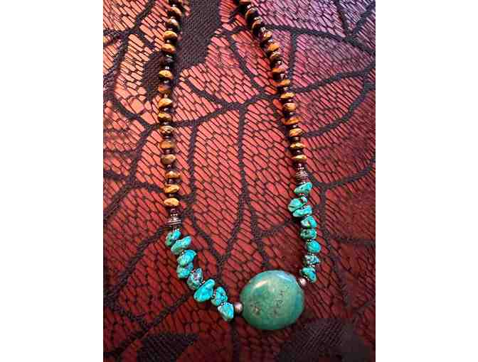 4 Turquoise Sterling Silver Necklaces