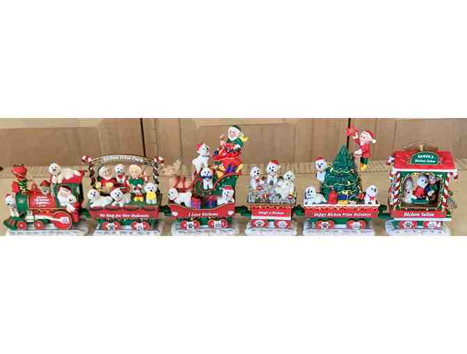 Danbury Mint Bichon Christmas Express train