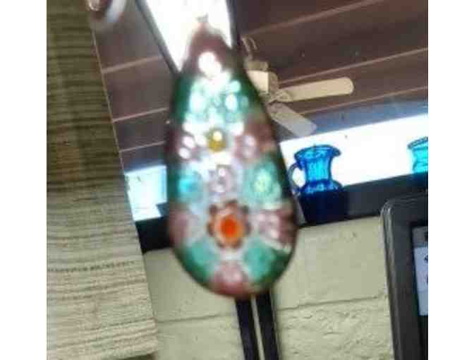 Sterling Floral Cross and earrings