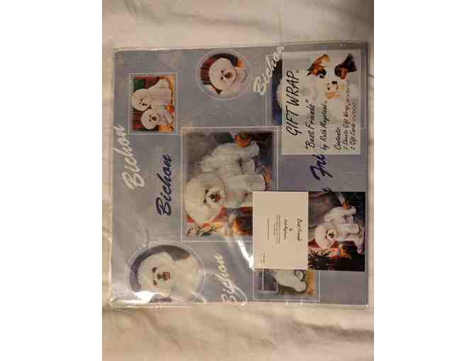 Bichon gift wrap set