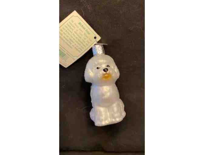 Old World Bichon Christmas Ornament