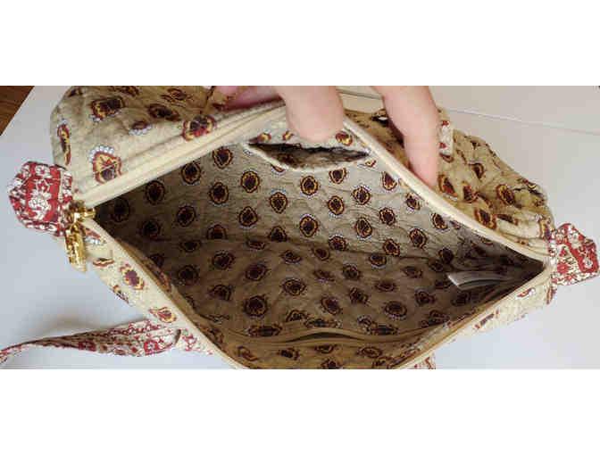 Americana by Sharif tan quilted handbag