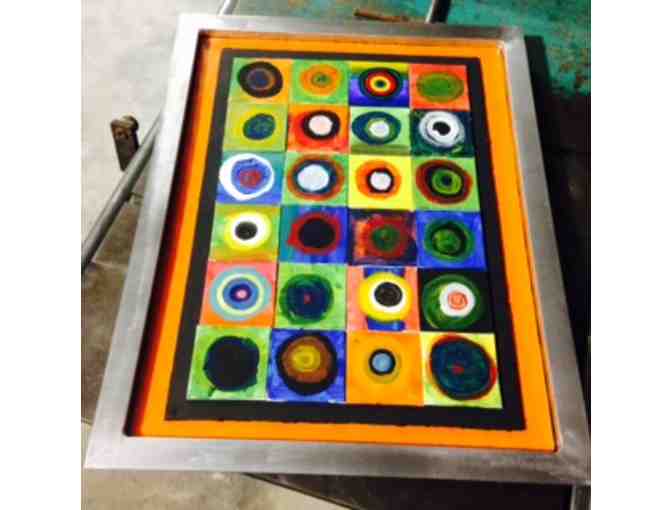 Room 3 Montessori Art Piece in Hand-Crafted Frame