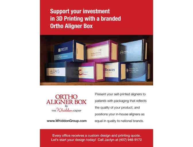 Consulting and Design for Practice-Branded Ortho Aligner Boxes