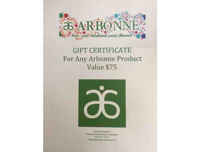 Arbonne $75 Gift Certificate