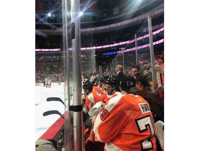 On the Glass Flyers Tickets: Right Next to the Flyers Bench!