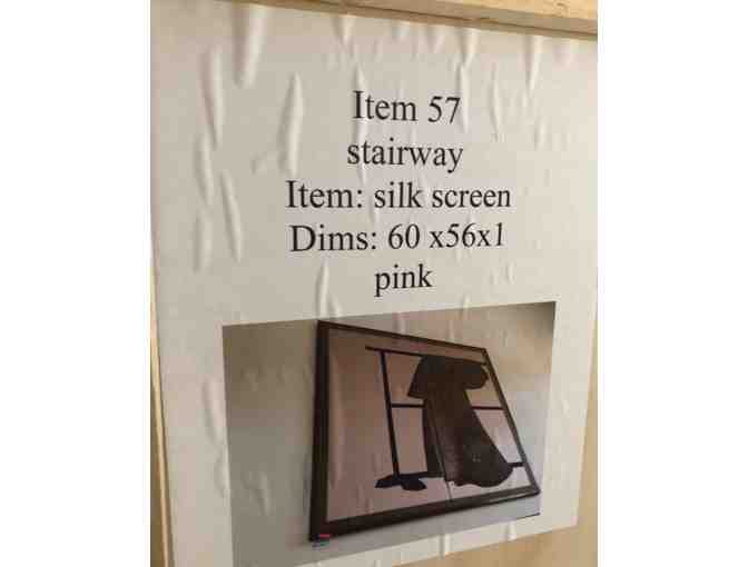 Pair of Japanese Screens Mounted with Kimono from Ed Snider's Estate