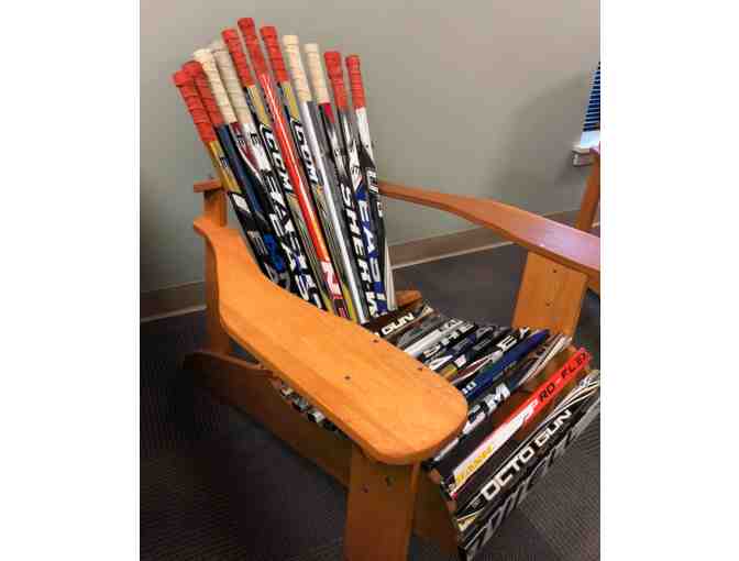 Hockey Stick Adirondack Chair - Includes Philadelphia Flyers Sticks!