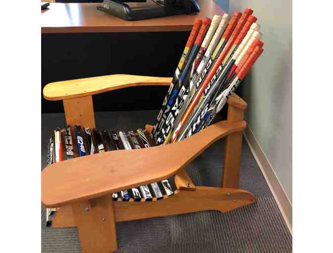 Hockey Stick Adirondack Chair - Includes Philadelphia Flyers Sticks!