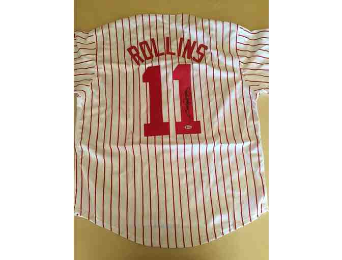 Jimmy Rollins Philadelphia Phillies Autographed Baseball Jersey