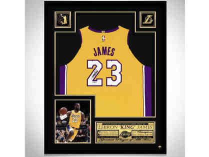 LeBron James Los Angeles Lakers Autographed Framed Jersey