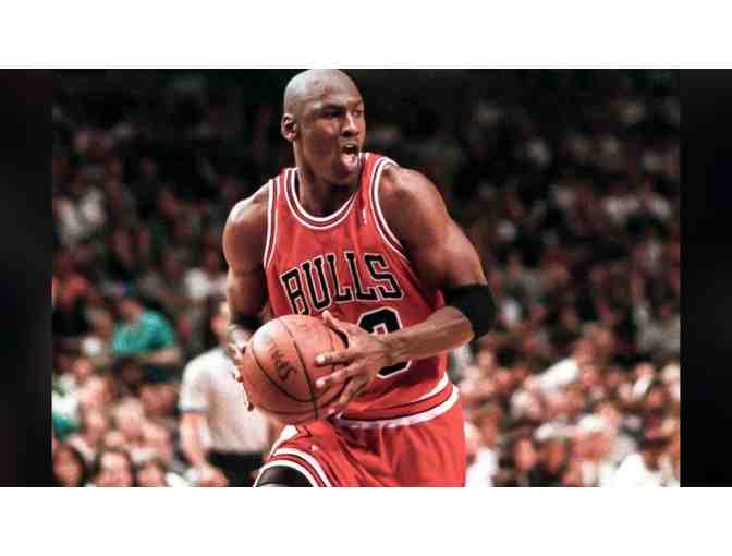Michael Jordan Chicago Bulls Autographed Framed Basketball Jersey