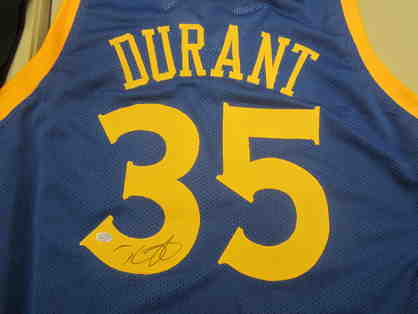 Kevin Durant Golden State Warriors Autographed Jersey