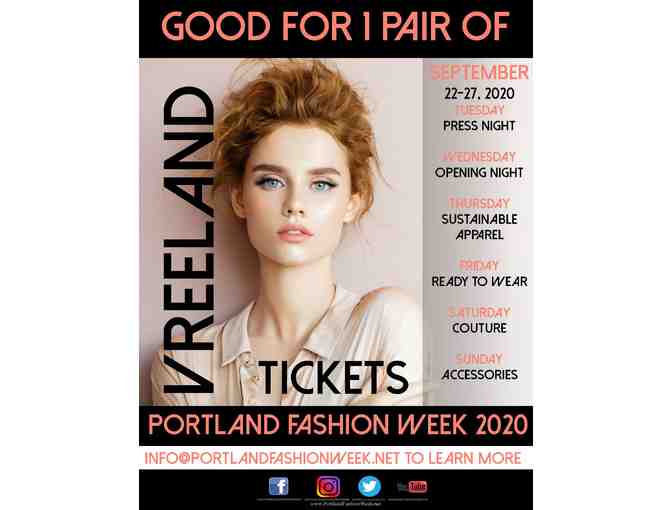 Portland Fashion Week - 1 Pair of VIP Tickets - Photo 1