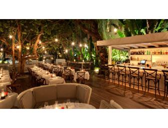 Dinner for 4 at The Royal at The Raleigh Hotel in Miami Beach, Menu by Chef John DeLucie