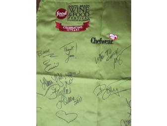 Signed Chefwear Apron from the 2011 Food Network South Beach Wine & Food Festival