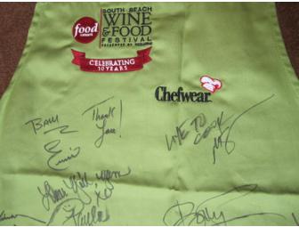 Signed Chefwear Apron from the 2011 Food Network South Beach Wine & Food Festival