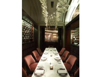 A Dinner for 8 guests in the Adour Alain Ducasse at the St. Regis's NY Vault Room