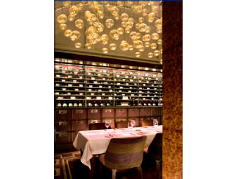 A Dinner for 8 guests in the Adour Alain Ducasse at the St. Regis's NY Vault Room