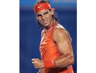 Signed Tennis Racket and Tennis Bag by Rafael Nadal