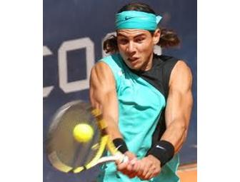 Signed Tennis Racket and Tennis Bag by Rafael Nadal