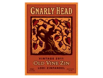 Etched 6L Bottle of Gnarly Head Old Vine Zinfandel 2011
