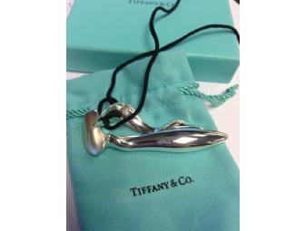 Sterling Silver Frank Gehry Double Orchid Drop 18-inch Pendant from Tiffany & Co.