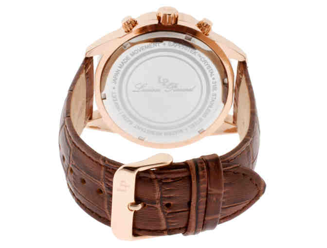 Lucien Piccard Cartagena Chrono Brown Genuine Leather Watch