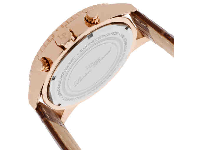 Lucien Piccard Cartagena Chrono Brown Genuine Leather Watch