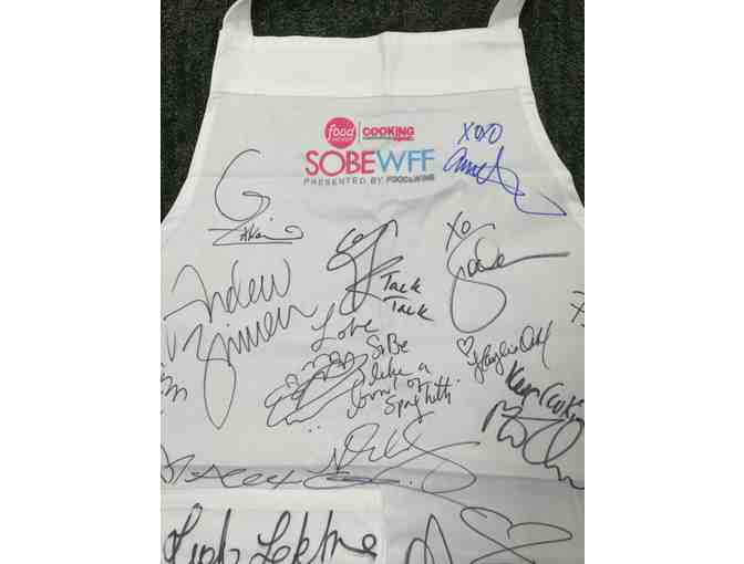 Celebrity Chef Signed Chefwear Apron From 2015 SOBEWFF