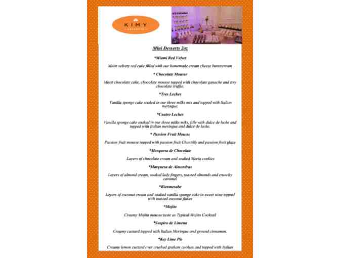 24 Mini Desserts and 24 Mini Treats from Kimy Desserts