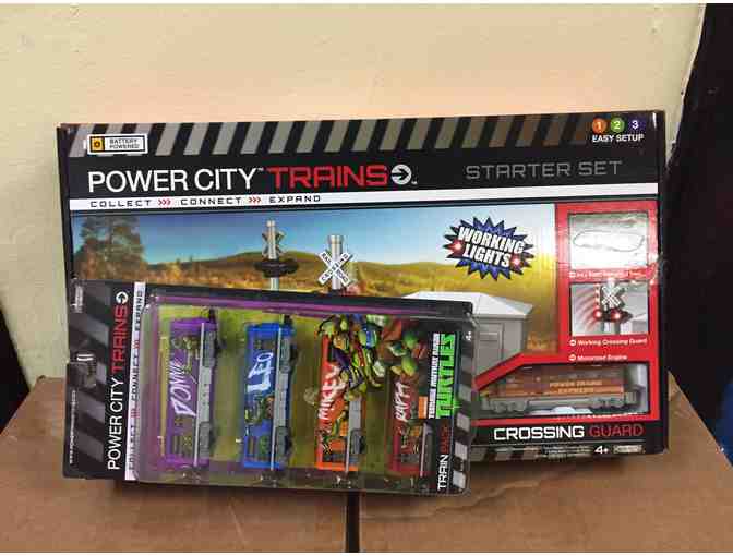 Power City Trains Starter Set and Additional Train Pack