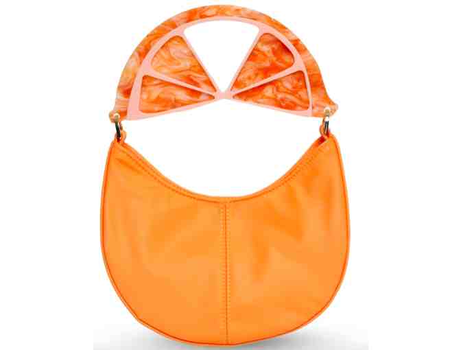 Edie Parker Fruit Slice Bag Orange - Photo 1