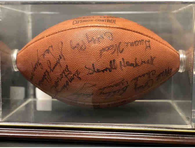1964 AFL Championship Autographed Football w/ 28 signatures - Photo 2