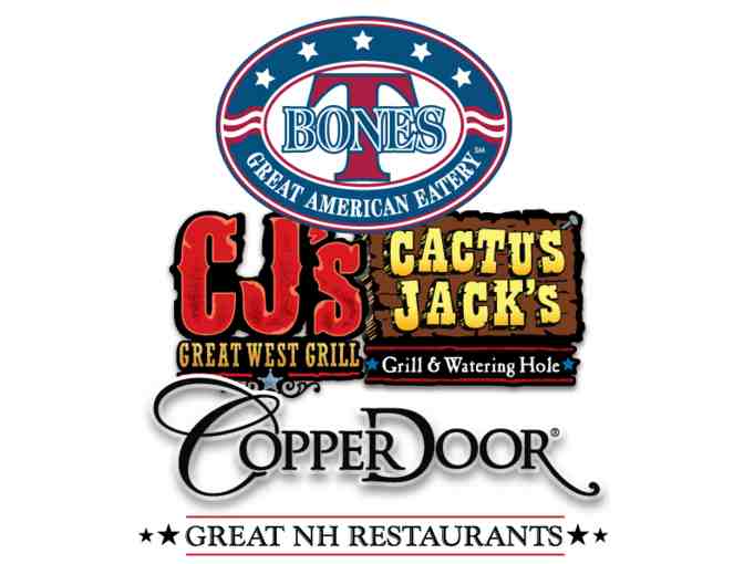 $25 Meal Voucher for Great NH Restaurants: T-Bones, Cactus Jack's, CJ's and Copper Door - Photo 1