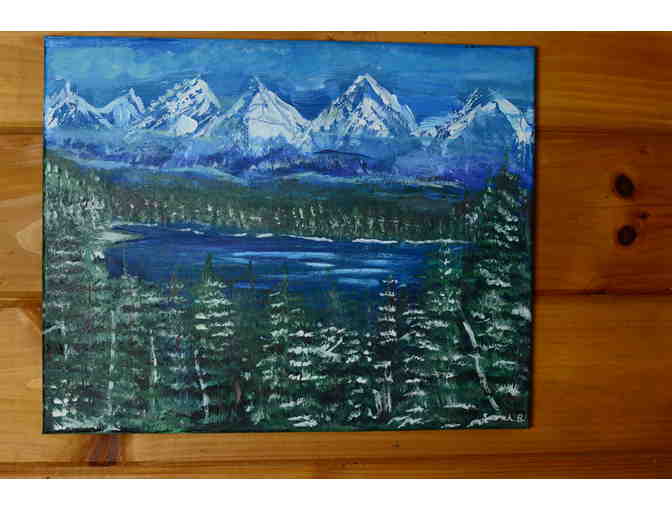 Mountains on the Lake Painting