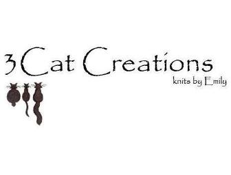 3 Cat Creations Knit Hat & Scarf Set