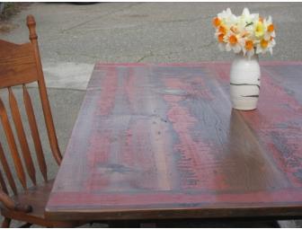 Red Barn Wood Table