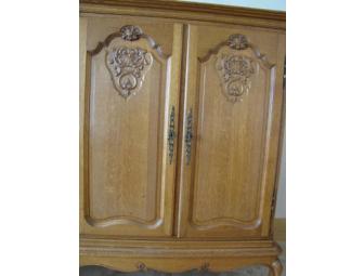 Antique French oak cabinet