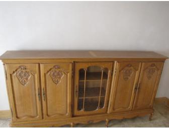 Antique French oak cabinet