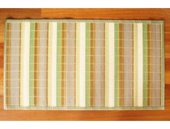 Bamboo Floor Mat 22'X40' Shades of GREEN