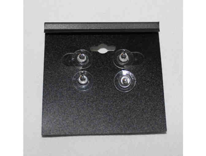Blue & Silver Beaded Necklace & Earrings Set